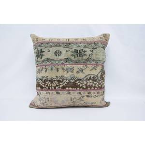 Beige Bohemian Kantha Patchwork Wool Pillow 28x28 Inch Cushion Woven Floral <b>Vintage</b> Print Portable Ball <b>Bedding</b> Floor Christmas - Product Image 1