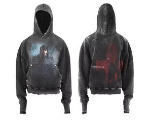 Sweat à capuche polaire brodé et sérigraphié pour homme et femme, avec cordons de serrage, respirant, en coton long, OEM, collection hiver - Product Image 2