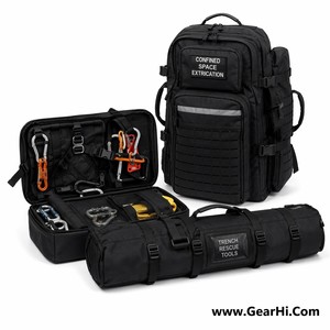 Technical Rescue <b>Kit</b> <b>Bag</b> 1000D Cordura Nylon Confined Space Extrication Pack Trench Rescue <b>Tool</b> Carrier Structural Collapse - Product Image 1