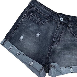 Shorts en jean décontractés à la mode, fermeture à boutons, shorts en jean pour femmes, shorts en jean en gros, fournisseur de shorts en jean - Product Image 4