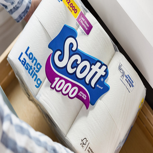 Papel Higiénico Scott al por Mayor, 1000 Hojas por Rollo, 12 Rollos de Papel Higiénico, en Existencia, Precio Bajo - Product Image 1