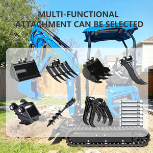 Spedizione Gratuita LEZUM Orchard Mini Escavatore Multifunzionale con Rotazione a 360 Gradi, 1,8 Tonnellate, con Motore Kubota e Rototilt - Product Image 6