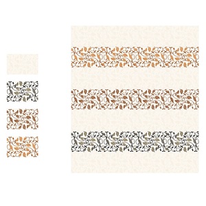 Carreaux de mur émaillés brillants design carré et cercle en céramique 30x45cm - Product Image 3