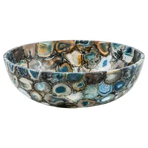 Stone sink Bowl made of Blue Agate Home decor