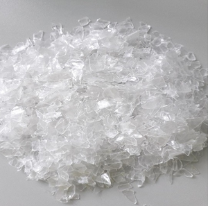 324 Flocons de résine PET recyclée de qualité alimentaire transparente, granulés, point de fusion 245°C, ignifuge HB pour moulage par injection - Product Image 1