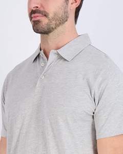 Camiseta Polo de Manga Corta para Hombre, Algodón Jersey de Alta Calidad, Transpirable, con Patrón Sólido, Tallas Grandes, Venta al Por Mayor - Product Image 3