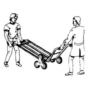 Carretilla de Jardín de Doble Manija con Ruedas Neumáticas, Estructura Cerrada para Uso Industrial, Subida de Escaleras, Personalizable OEM - Product Image 2