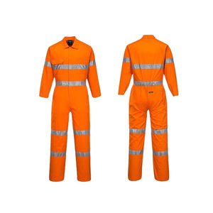 Overol de Trabajo de Seguridad Reflectante de Alta Visibilidad Unisex con Logotipo Personalizado al Mejor Precio del Fabricante, Transpirable, de Algodón, con Certificación EN - Product Image 3