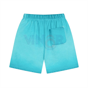 High Quality Washed Sun Faded Shorts 100% Cotton French Terry Streetwear Jogging Vintage Distressed Acid Washed Shorts For Man - Product Image 3