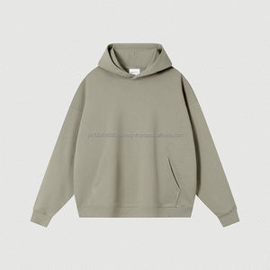 Sudadera con capucha de algodón de 400 g/m², bordada a medida, unisex, de diseño, estilo holgado, con hombros caídos, sin cordones, para hombre, talla grande - Product Image 4