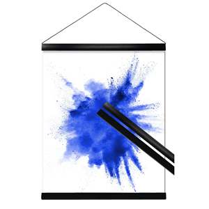 Black 71 cm <b>Poster</b> Strips (Pair) with Hanging Cord for Wall Display - Product Image 1