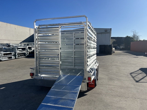 Remorque professionnelle robuste pour bétail, 2 essieux, véhicule de transport de bovins et d'équidés, fournisseur en gros, remorque pour bétail 10x6 - Product Image 4