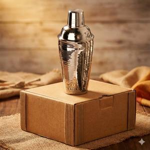 Indian Manufacturer Unique Stainless Steel <b>Cocktail</b> <b>Shaker</b> Hammered Pattern Also Use For New Bartenders <b>Cocktail</b> <b>Shaker</b> - Product Image 3