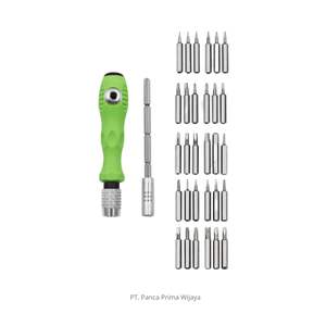 Jeu de tournevis de précision magnétique 32 en 1 de haute qualité, acier CR-V OEM, poignée en plastique ABS, kit d'outils de réparation pour téléphone, électronique, bricolage - Product Image 3