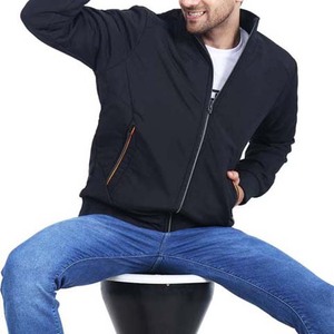 Chaqueta Bomber de calidad superior personalizada para hombre, transpirable, ligera, de manga larga, 100% chaquetas Bomber de poliéster, High Street - Product Image 5