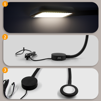 Lampe de lecture moderne à LED avec prise USB Lampe de chevet murale pour hôtel et chambre à coucher
