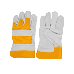 Guantes DE TRABAJO Guantes de seguridad de cuero canadiense Rigger Guantes de cuero genuino Guantes de seguridad para las manos de alta calidad Protector de cuero Rigger - Product Image 4