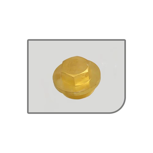 Bouchon de fermeture en laiton de qualité supérieure, embout fileté mâle pour l'étanchéité des tuyaux - Product Image 1