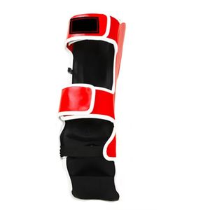 Espinilleras de boxeo de cuero ajustables hechas a medida, protección de espinillas y empeine de karate con impresión de logotipo personalizado - Product Image 3