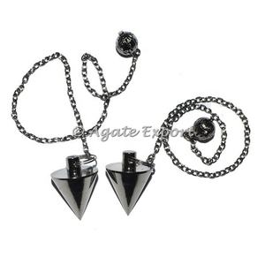 Péndulo de gota de Metal negro, piedra curativa Natural, Péndulo de latón y Metal negro, precio más bajo - Product Image 2