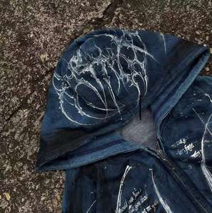 Sweat-shirt à capuche Y2K pour hommes et femmes, imprimé araignée, style Hip Hop, avec fermeture éclair, manches longues, veste décontractée ample pour l'automne et l'hiver, style Harajuku - Product Image 6