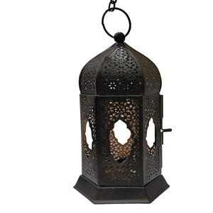 โคมไฟโลหะสีดำแบบกำหนดเองโคมไฟโลหะสไตล์อินเดียคลาสสิกแฟนซีงานแฮนด์เมด - Product Image 1