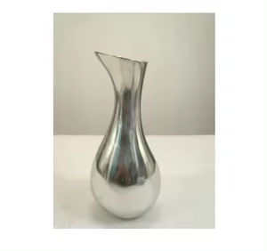 Vases à fleurs en métal de meilleure qualité porte-hôtel maison Restaurant dessus de table Vases à fleurs nickelés Vase décoratif fabriqué à la main - Product Image 5