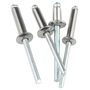 Remache ciego de cabeza redonda sobresaliente de acero inoxidable 304 316 ASTM B8M B8T DIN 7337 A de fábrica - Product Image 1