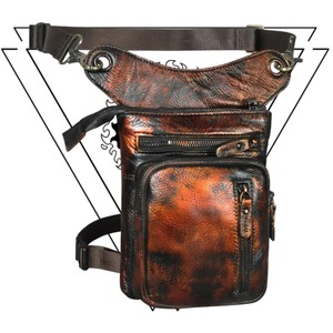 Vintage Crazy Horse Leather Waist <b>Bag</b> Custom Designer Genuine Leather Sling Crossbody <b>Shoulder</b> <b>Bag</b> <b>for</b> <b>Men</b> LLB-0056 - Product Image 4