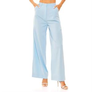 Pantalons pour femmes pantalons pleine longueur tissé solide décontracté nouveau choix coton mélangé maigre droite vêtements pour femmes - Product Image 5