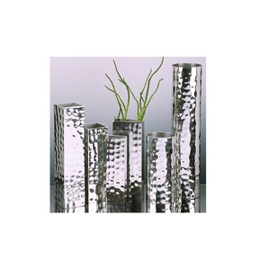 High Quality <b>Small</b> Hammered Dotted Design Aluminium Flower <b>Vase</b> Electroplating <b>Small</b> Flower Pot for Home Decor - Product Image 5