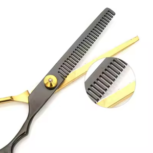 Ciseaux de cheveux de coiffeur en acier inoxydable professionnels Kit de coupe et de cisaillement amincissant de cheveux de beauté - Product Image 2