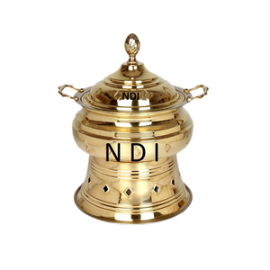 Plato de frotamiento de Metal de calidad superior, artículos de Buffet, calentador de alimentos, plato de frotamiento, platos dorados para servir, equipo de Alimentos - Product Image 1