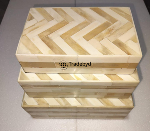 Caja decorativa con incrustaciones de resina para almacenamiento de regalos, recuerdo, decoración del hogar, organizador hecho a mano Premium de Tradebyd - Product Image 2