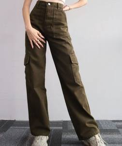 Pantalons pour dames Pantalons décontractés pour femmes Pantalons taille haute avec poche - Product Image 2