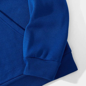Sweat à capuche personnalisé en molleton 100% coton bleu d'hiver de luxe de haute qualité avec prix d'usine personnalisé pour hommes - Product Image 4