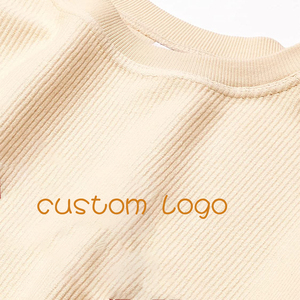 Sudadera con cordón lavada para mujer con estampado gráfico transpirable y cuello redondo acogedor de algodón 100% personalizado - Product Image 3