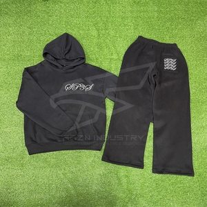 Survêtements personnalisés pour hommes OEM Logo Broderie Impression Sportswear Gym Jogging Costume Fabricant - Product Image 3