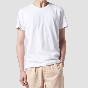 Direct Bangladesh Factory Casual Men's O-Neck <b>White</b> T-Shirts 100% Cotton 180 GSM Short Sleeve 100% Knitted Quick Dry Breathable - Product Image 4