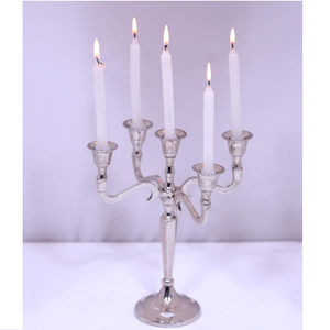 เชิงเทียนโลหะตกแต่งในร่มสีทองอุปกรณ์ให้แสงสว่างที่บ้านเชิงเทียนสำหรับบ้าน - Product Image 4