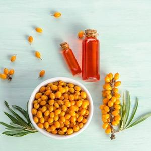 Huile de soin à base d'argousier pur, pressée à froid, qualité cosmétique, pour les soins de la peau et des cheveux et l'aromathérapie, fournisseur en gros - Product Image 1