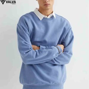 Sweat-shirt zippé de haute qualité respirant sur mesure pour hommes de couleur unie/Sweatshirts en coton mélangé au meilleur prix. - Product Image 4