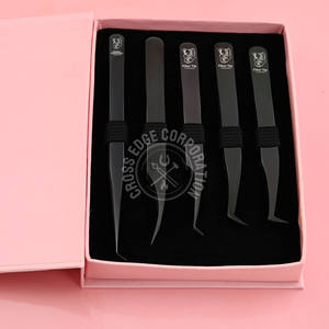 Pinzas para Extensión de Pestañas al por Mayor con Punta de Fibra, 90 Grados, Volumen, Rectas, Aislamiento, Ligeras, Antideslizantes, Herramienta para Pestañas - Product Image 1