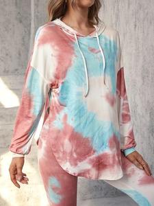Tie Dye Sudadera con capucha de chándal para mujer en varios colores conjunto traje de jogging para mujer - Product Image 2
