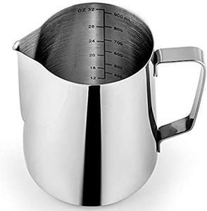Logo personnalisé Barista 350ml 600ml Pichet à lait moussant Espresso Cuisson à la vapeur Mini mousseur à lait Pot Pot à lait en acier inoxydable Tasse à lait - Product Image 1