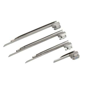 Endochoice <b>Medical</b> Non-Slip Handle Fiberoptic Miller Laryngoscope Set with Six Blades Stainless Steel Material - Product Image 4