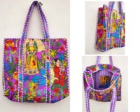 Bolsa de Mano de Algodón con Cierre de Cremallera, Gran Capacidad, Color Sólido, Portátil, Estilo Bohemio, para Otoño, Invierno, Primavera, Viajes Diarios, Playa