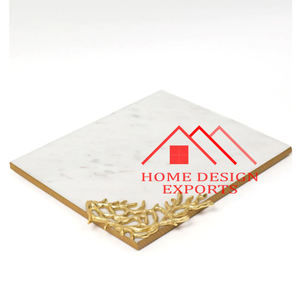 Bandeja de perfume de mármol con mango de latón superventas - Product Image 5