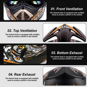 Casco Todoterreno KUOPIN VIRTUE 905, Carcasa de ABS Ligera, para Carreras de Descenso, Protección Facial Completa - Product Image 3