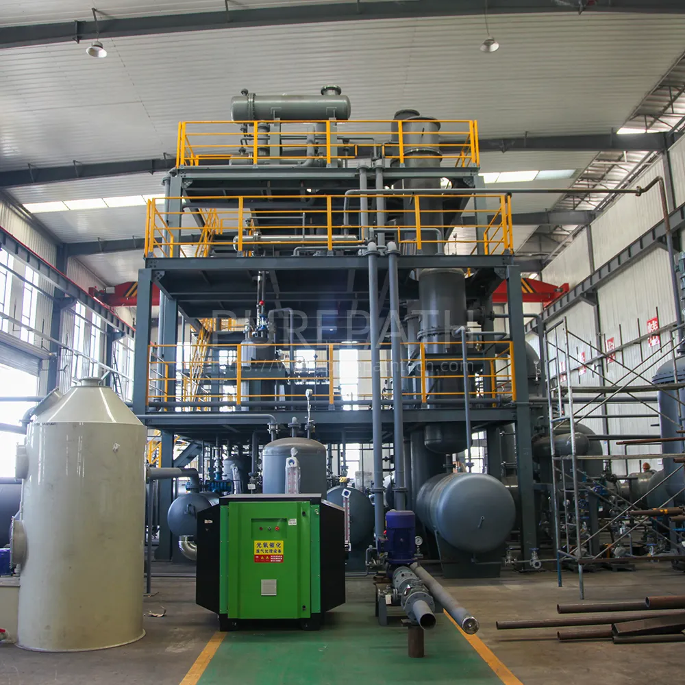 Advanced Technology High Quality for used oil recycling plant used oil to base oil with vacuum pump distillation Recycle machine
